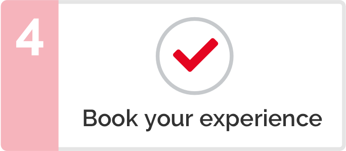 Step 4 - Book your experience